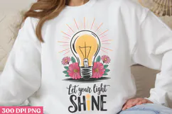 Let your light shine PNG, Christian Bible Verses Sublimati Product Image 1