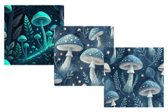 Autumn Bioluminescence Seamless Pattern, Digital Paper Product Image 3