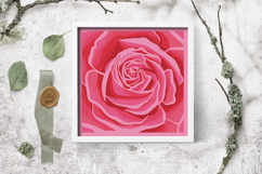 Rose layered paper cut SVG flower / layered paper cut / 3D Product Image 3