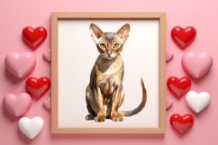 Valentine Cats Clipart, Valentine Pets Clipart Product Image 1