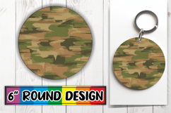 Joyful Circle Keychains Design, Funky Pattern Product Image 1