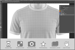 Close-up T-shirt Short-sleeved Socce Product Image 2