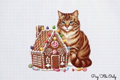 Christmas Cats Clipart PNG Product Image 1