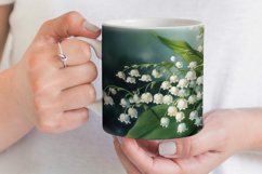 Lilies of the Valley Mug Sublimation | Watercolor Flowers Product Image 3