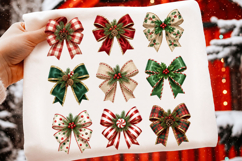 Festive Christmas Bow PNG Clipart Product Image 4
