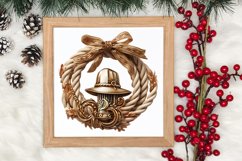 Western Christmas Cowboy Clipart Sublimation, Christmas PNG Product Image 3