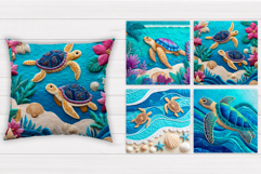 Sea Animals Pillow Bundle. Sea Sublimation Product Image 5