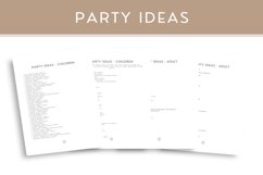 Party Planner Sans Serif A4 Product Image 3