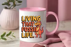 Cartoon Dinosaur Living That Fossil Life With Bold Product Image 3