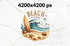 Beach Please PNG File - Summer Sublimation Design Product Image 2