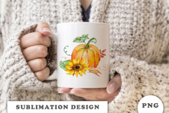 Watercolor Autumn Pumpkins png Product Image 3