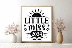 Little miss 2024 SVG, Happy New Year SVG Product Image 3