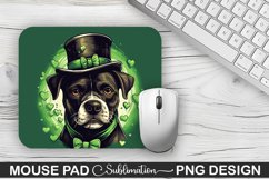 St. Patrick's Day DOG Sublimation Mouse Pad Design Product Image 1