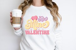 Be mine valentine Retro Valentine Day sublimation Design Product Image 3