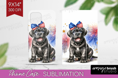 Cane Corso Dog Phone Case PNG Patriotic Dog Case PNG Product Image 1
