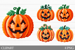 Halloween Pumpkin Clipart. Pumpkin Sublimation Product Image 1