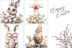 Easter Gnome Pillowcase Sublimation, Easter Cross Pillow PNG Product Image 3
