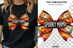 Spooky Mama, Retro Halloween Sublimation PNG Designs Product Image 1