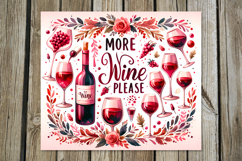 Wine inscriptions | 8 Skinny tumbler sublimation designs Product Image 3