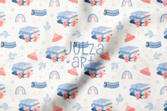 Winter Books Seamless Pattern, Cozy Bookish Background Product Image 3