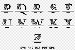 Monogram Font SVG, Monogram Split Letters SVG Product Image 3