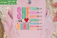 She Is Moma SVG | Mother Day PNG | Happy Mother's Day SVG Product Image 3