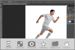 Soccer Player Wearing Raglan Jersey Product Image 2