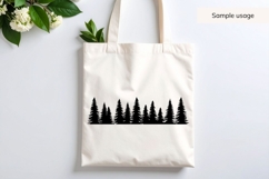 Pine Tree Border SVG Product Image 3