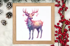 Pink Christmas Fairy Clipart Sublimation, Fairy Christmas Product Image 3
