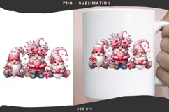 Valentine gnomes png design for T-shirts Product Image 3