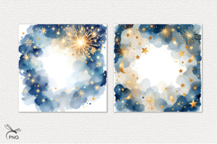 New Year digital paper, background clipart Product Image 3