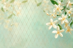 White Flowers Background, Spring Background Designs Product Image 3