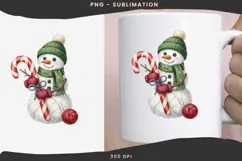 Yarn snowman png design for T-shirts Product Image 3