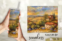 Oil painting texture seamless tumbler wrap sublimation png Product Image 1