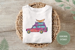 Hand Drawn Camping Car Illustration, Cartoon Car PNG Product Image 3