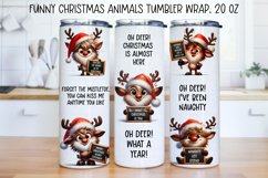 Funny christmas characters Tumbler Wraps|BUNDLE PNG. Product Image 4