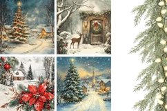 Christmas Village Pillowcase, Winter Pillow Case Designs Product Image 3