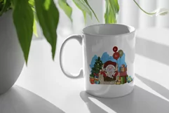 christmas Gnome PNG, Christmas Tree PNG, Sublimation Product Image 3