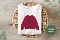 Hand Drawn Fall Illustration, Cartoon Warm Sweater PNG Product Image 3