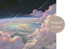 Cosmic Sky Tumbler Wrap, Space Tumbler Sublimation Product Image 3