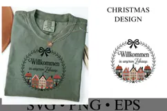 Willkommen in Unserem Zuhause Svg | Christmas | Shirt Svg Product Image 1