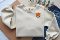 Cute Tiger Keychain Embroidery Design Product Image 3