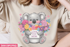 Love you, mom PNG ,Cute Animals Mothers Day Clipart PNG Product Image 3