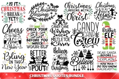234 Christmas SVG Mega Bundle, Christmas Quotes SVG Bundle. Product Image 7
