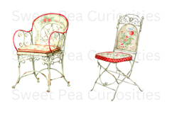 Garden, Ephemera, PNG, Junk Journal, Watercolor, clipart Product Image 3