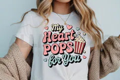 My Heart Pops for You Sublimation PNG, Heart Pops PNG Product Image 3