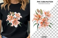 Digital Lily Plants Printable Art Spring Florals Sublimation Product Image 1