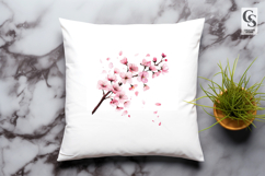 Cherry Blossom Branch Clipart Sublimation PNG Product Image 3