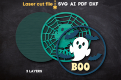 Halloween Ghost SVG laser cut file for Glowforge Product Image 3
