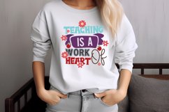 Teaching is a work of heart SVG Product Image 3